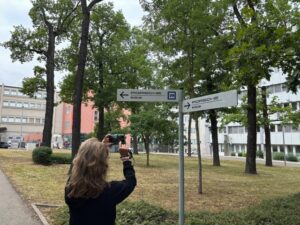 Het Porsche museum heeft zelfs een gratis parkeerplek voor campers..!